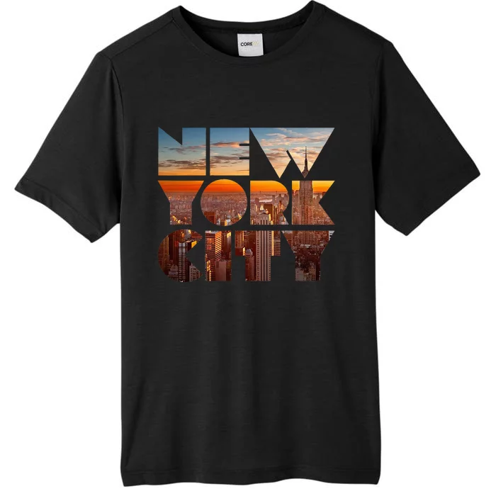 New York City Skyline Nyc Ny City ChromaSoft Performance T-Shirt