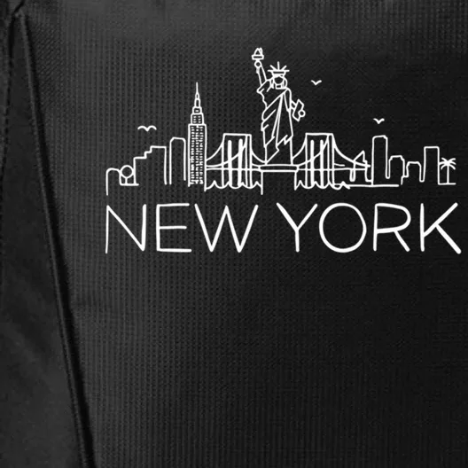 New York City New York City Skylines Statue Of Liberty Gift City Backpack