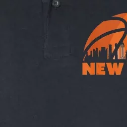 New York City Skyline New York Basketball Fan Jersey Softstyle Adult Sport Polo