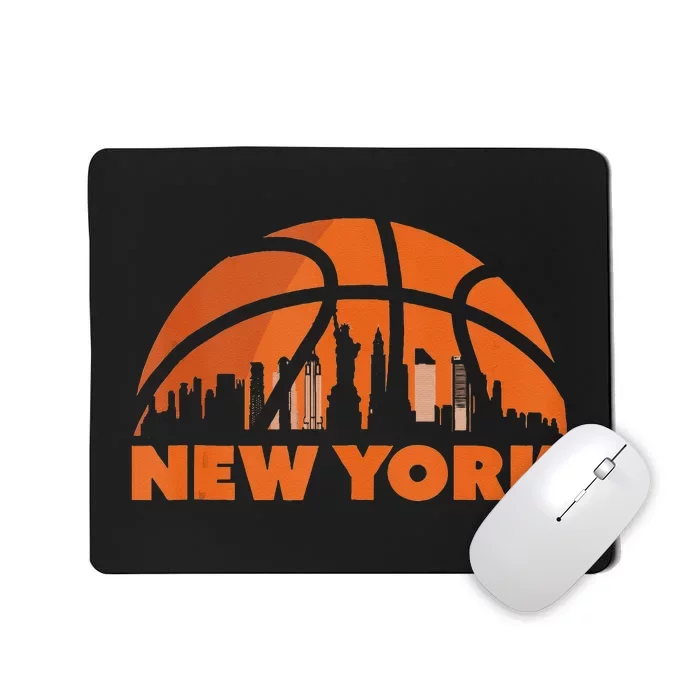 New York City Skyline New York Basketball Fan Jersey Mousepad