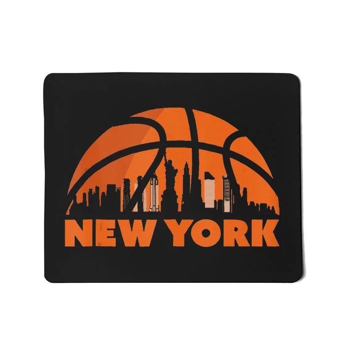 New York City Skyline New York Basketball Fan Jersey Mousepad