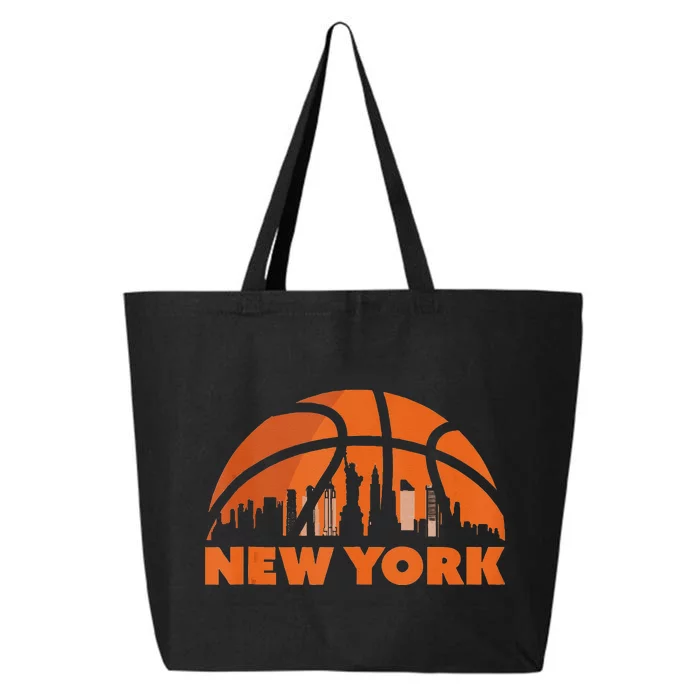 New York City Skyline New York Basketball Fan Jersey 25L Jumbo Tote