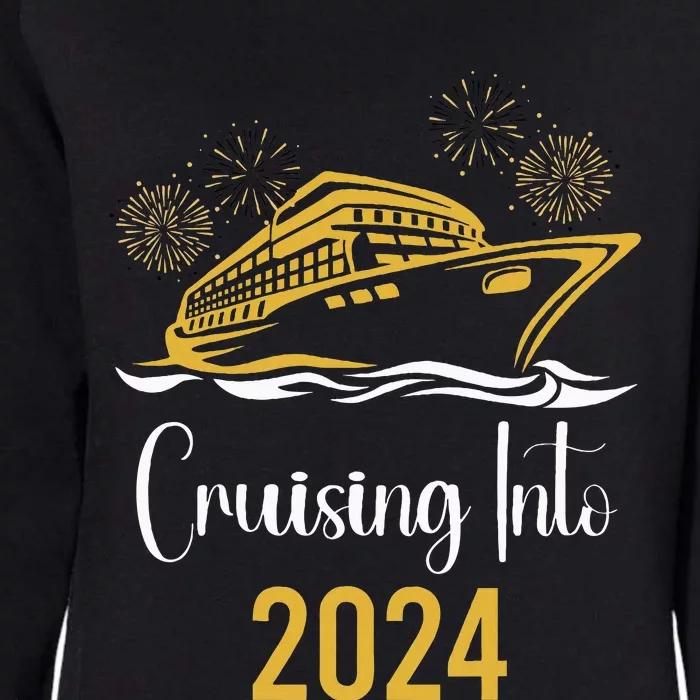 New Years Cruise 2024 Party Family Vacation Matching Womens California Wash Sweatshirt