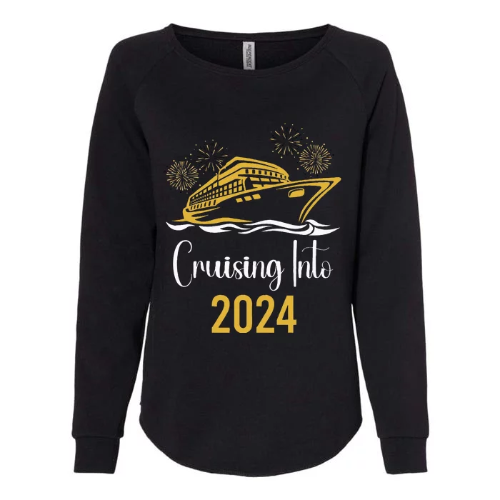 New Years Cruise 2024 Party Family Vacation Matching Womens California Wash Sweatshirt