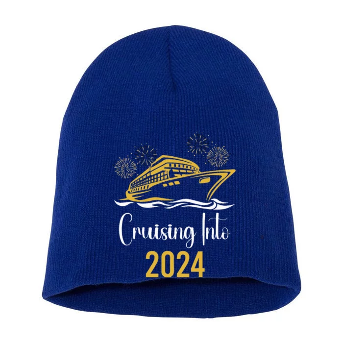 New Years Cruise 2024 Party Family Vacation Matching Short Acrylic Beanie