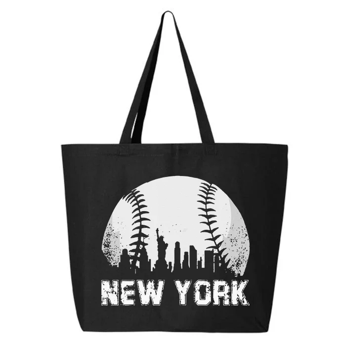 New York City Skyline Baseball Lover 25L Jumbo Tote