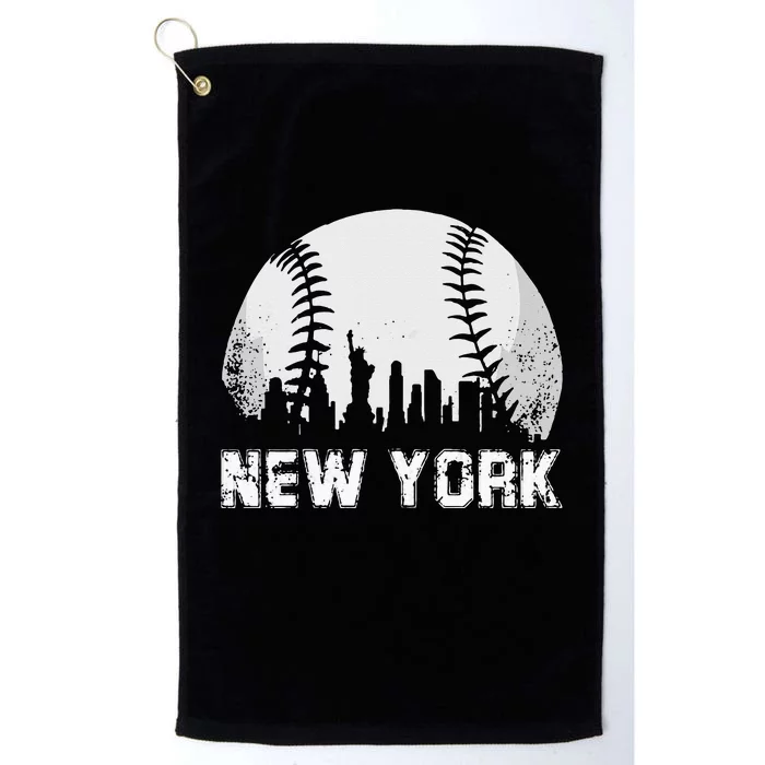 New York City Skyline Baseball Lover Platinum Collection Golf Towel