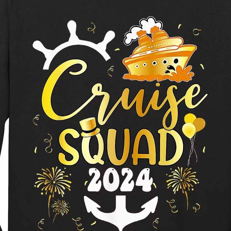 New Year Cruise Squad 2024 NYE Party Family Vacation Trip Long Sleeve Shirt