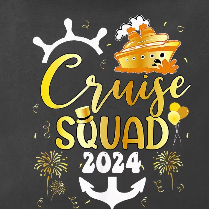 New Year Cruise Squad 2024 NYE Party Family Vacation Trip Zip Tote Bag