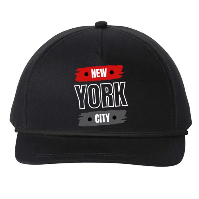 New York City Logo Snapback Five-Panel Rope Hat