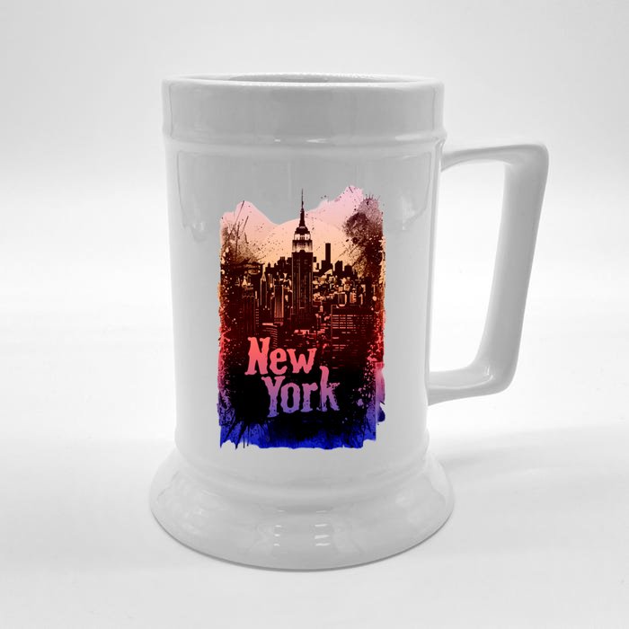 New York City Front & Back Beer Stein