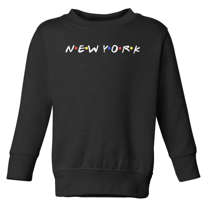 New York City Ny City Nyc Ny State Retro Style Toddler Sweatshirt