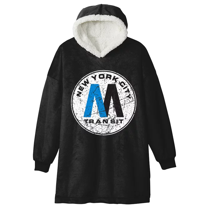 New York City Transit Mta Hooded Wearable Blanket