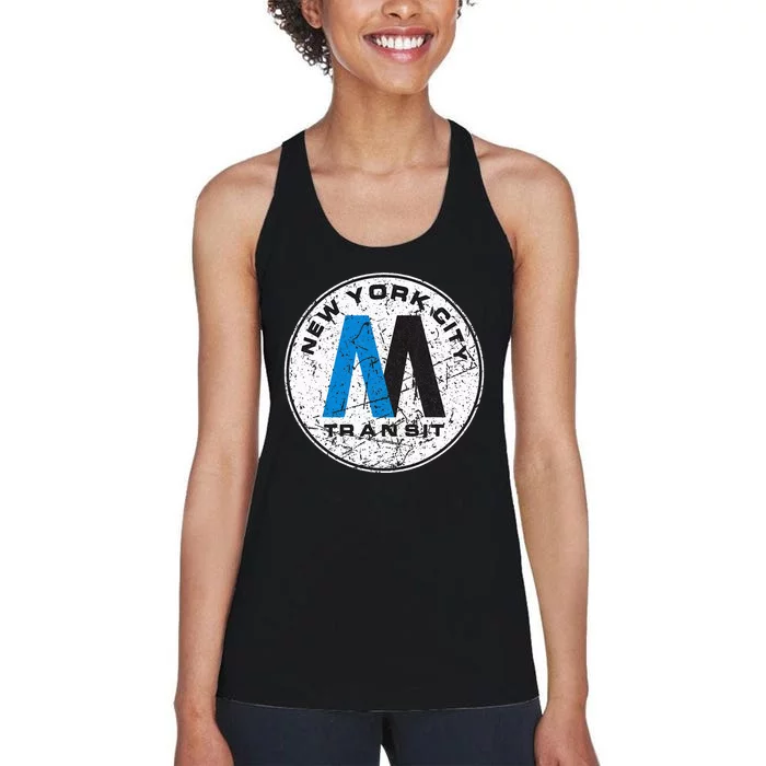 New York City Transit Mta Women's Racerback Tank