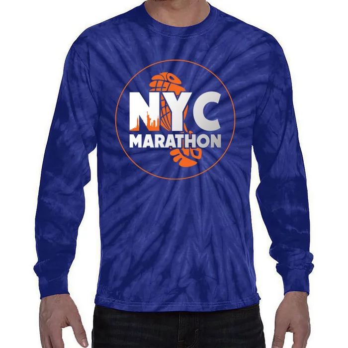 New York City Marathon Tie-Dye Long Sleeve Shirt