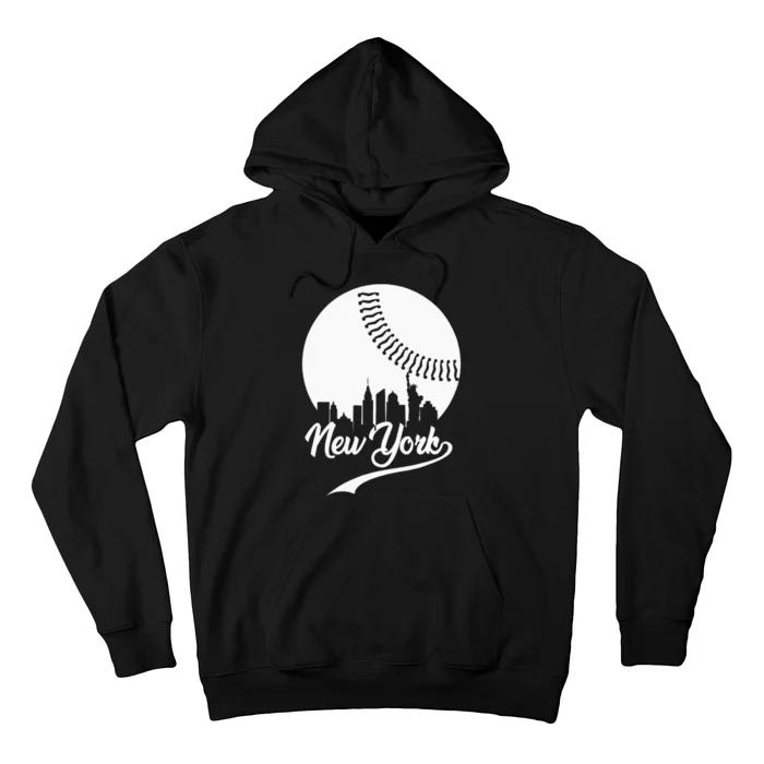 New York City Skyline Baseball Lover Hoodie