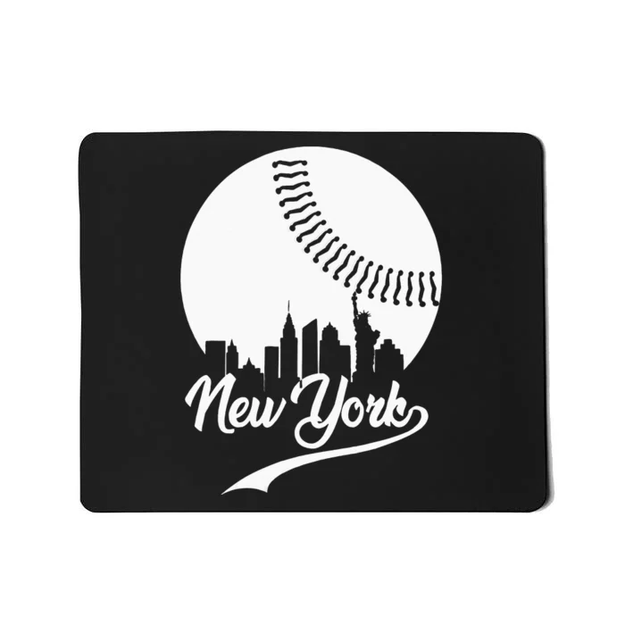 New York City Skyline Baseball Lover Mousepad