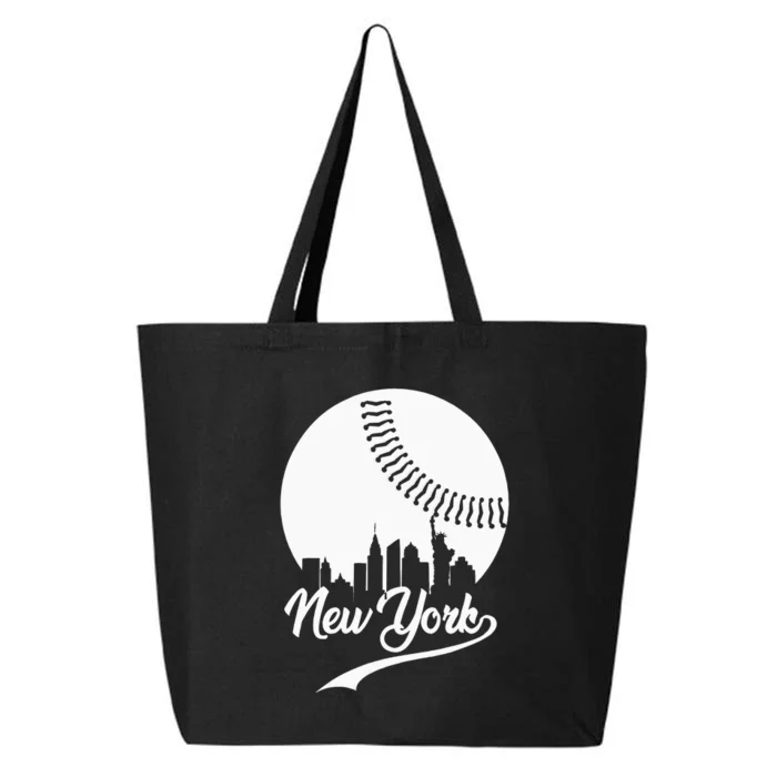 New York City Skyline Baseball Lover 25L Jumbo Tote