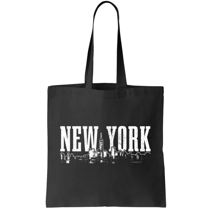 New York City Skyline Ny Vintage Nyc Tote Bag