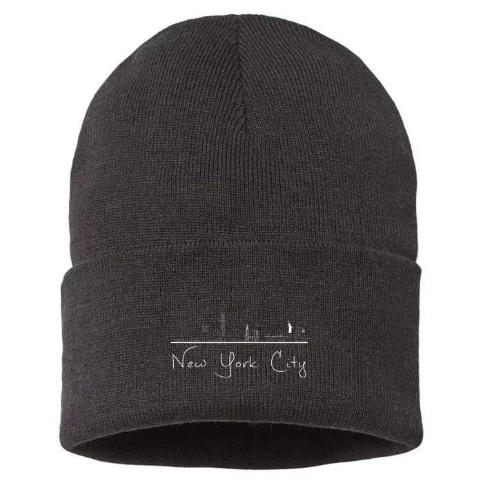 New York City Skyline Sustainable Knit Beanie