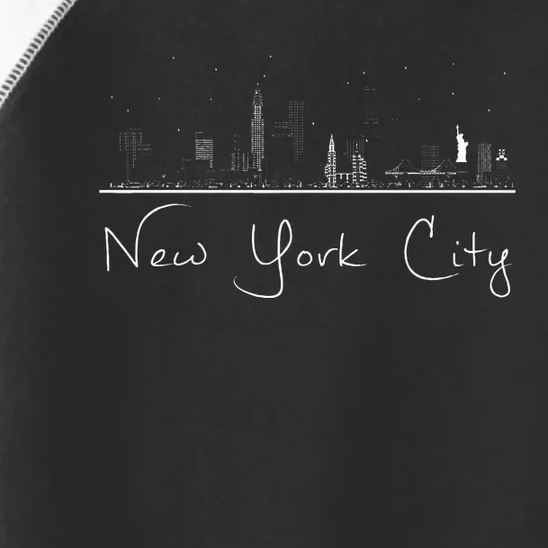 New York City Skyline Toddler Fine Jersey T-Shirt