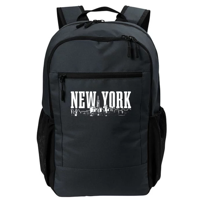 New York City Skyline Ny Vintage Nyc Daily Commute Backpack