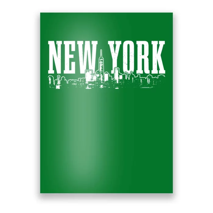 New York City Skyline Ny Vintage Nyc Poster