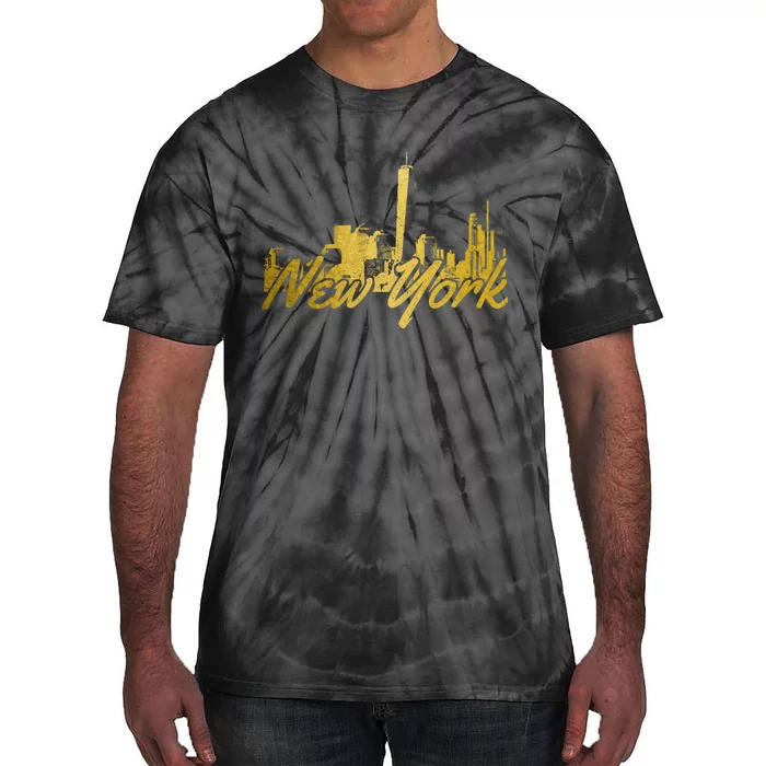 New York City Ny Skyline Nyc Vintage Tie-Dye T-Shirt