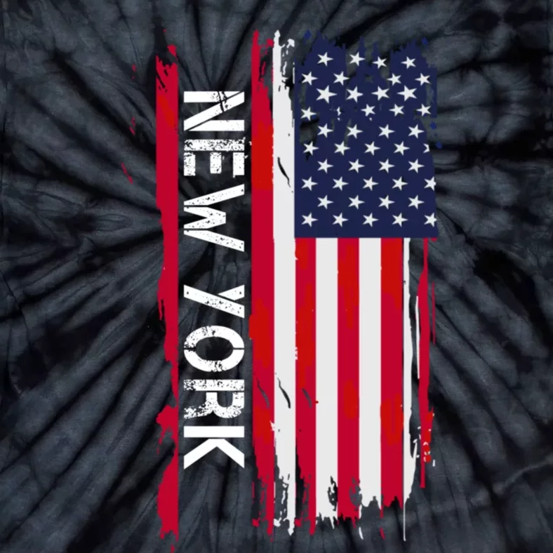 New York City And State Usa Flag New York And Nyc Tie-Dye T-Shirt