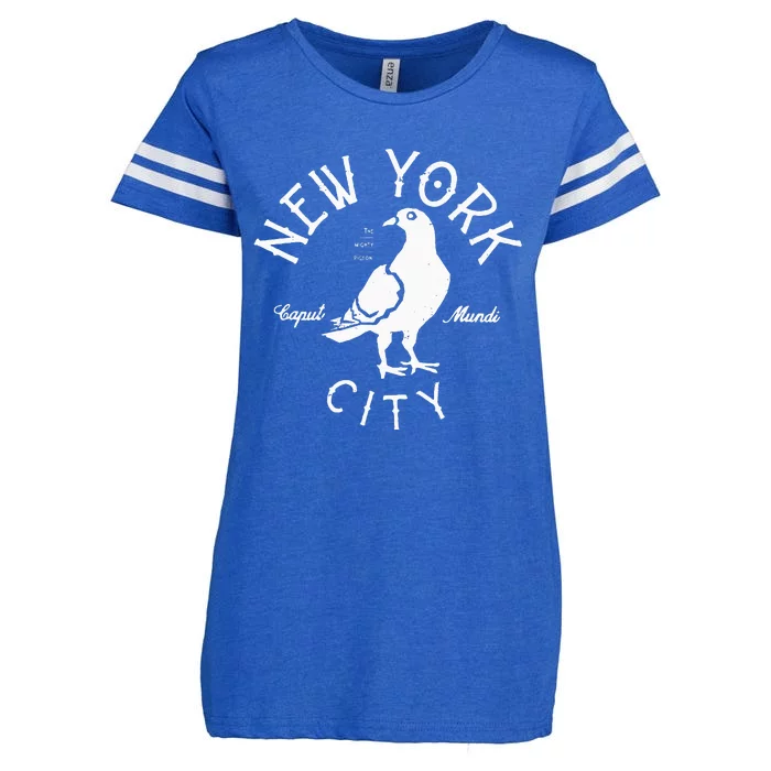 New York City Pigeon Nyc Animals And Birds Enza Ladies Jersey Football T-Shirt