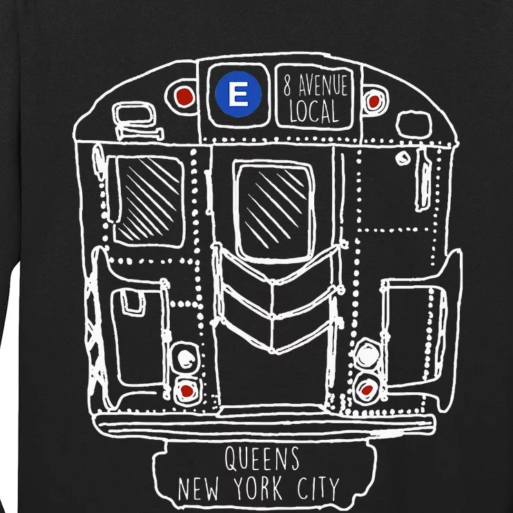 New York City Queens New Yorker Commuter Long Sleeve Shirt