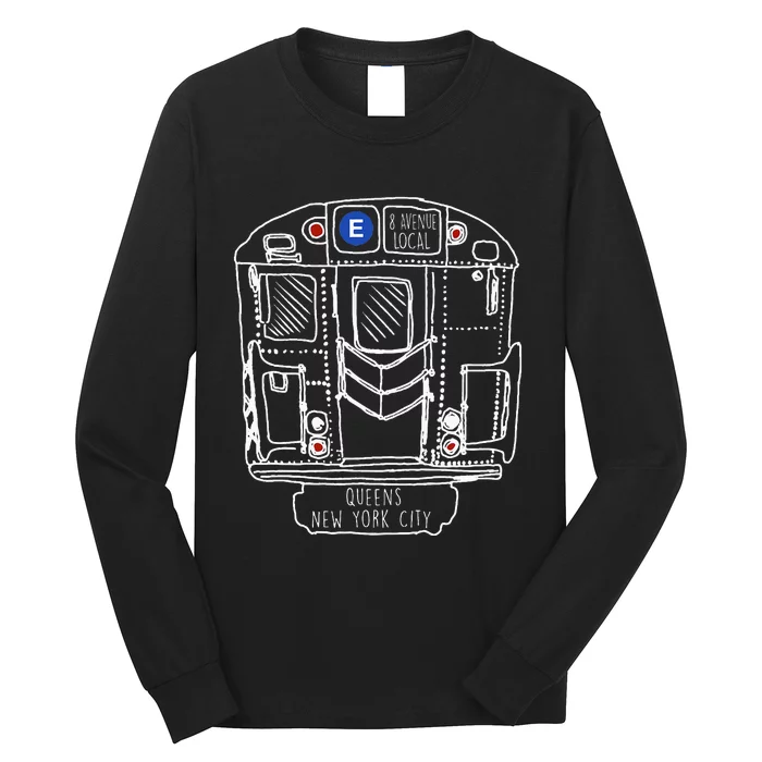 New York City Queens New Yorker Commuter Long Sleeve Shirt