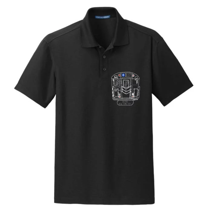 New York City Queens New Yorker Commuter Dry Zone Grid Performance Polo