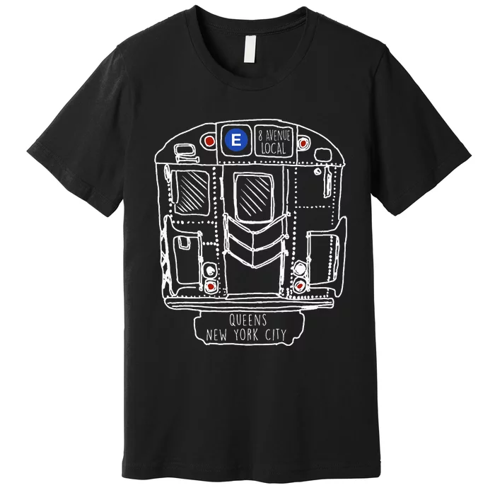 New York City Queens New Yorker Commuter Premium T-Shirt