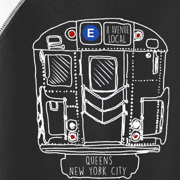 New York City Queens New Yorker Commuter Toddler Fine Jersey T-Shirt