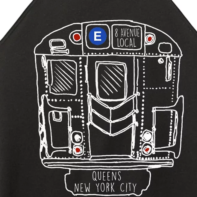 New York City Queens New Yorker Commuter Women’s Perfect Tri Rocker Tank