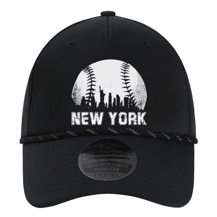 New York City Skyline Baseball Lover Performance The Dyno Cap