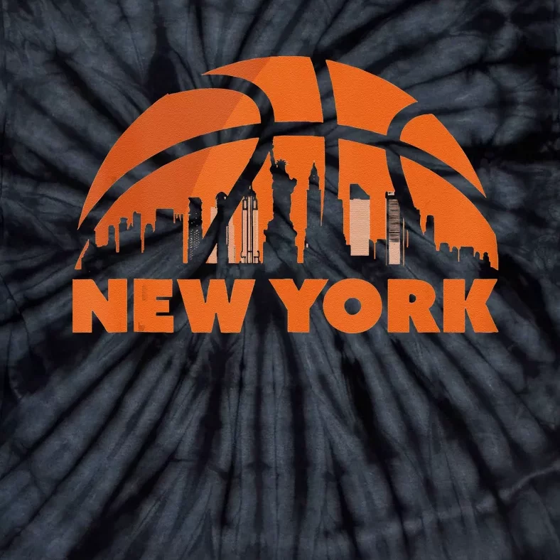 New York City Skyline New York Basketball Fan Jersey Tie-Dye T-Shirt