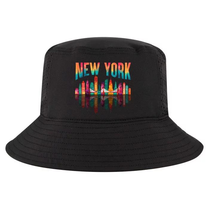 New York City Manhattan Nyc Retro 70s 80s Cool Comfort Performance Bucket Hat