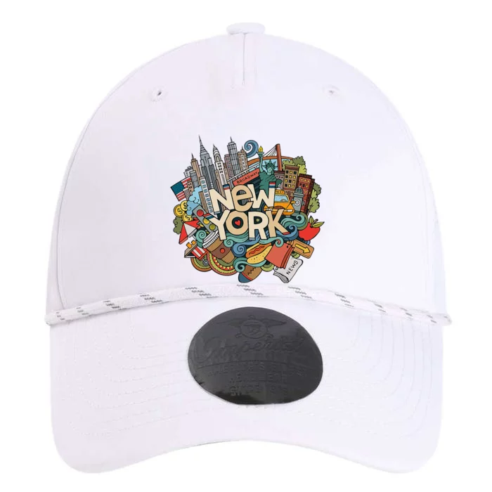 New York City Nyc Iconic Skyline Big Apple Gift Souvenir Performance The Dyno Cap