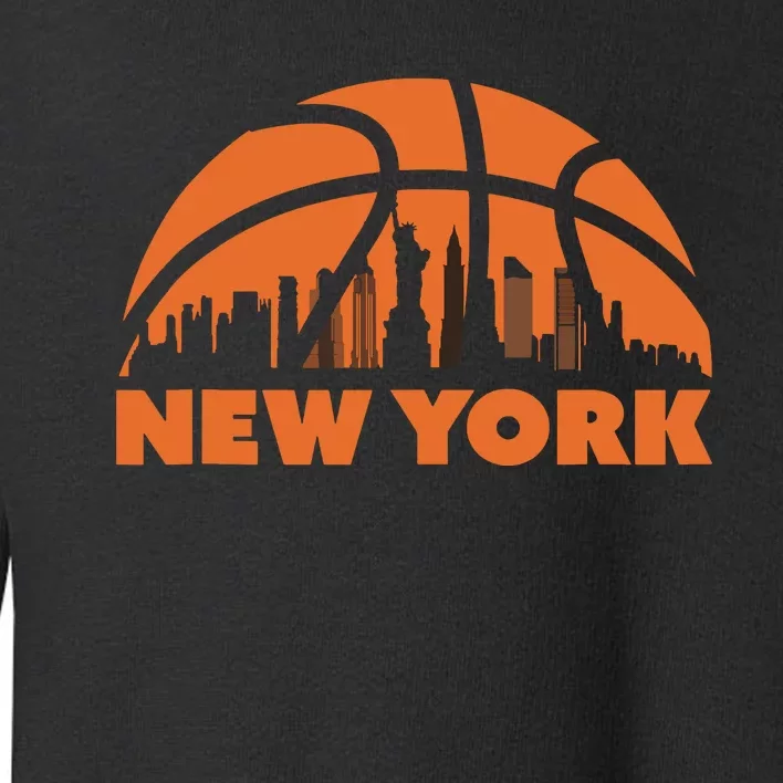 New York City Skyline Basketball Tank Top Toddler Sweatshirt