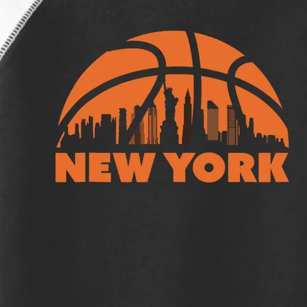 New York City Skyline Basketball Tank Top Toddler Fine Jersey T-Shirt