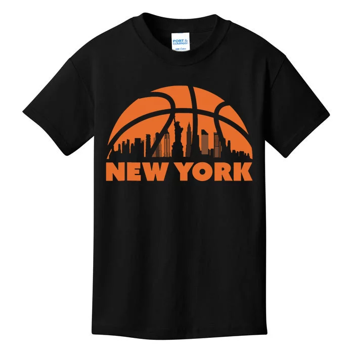 New York City Skyline Basketball Tank Top Kids T-Shirt