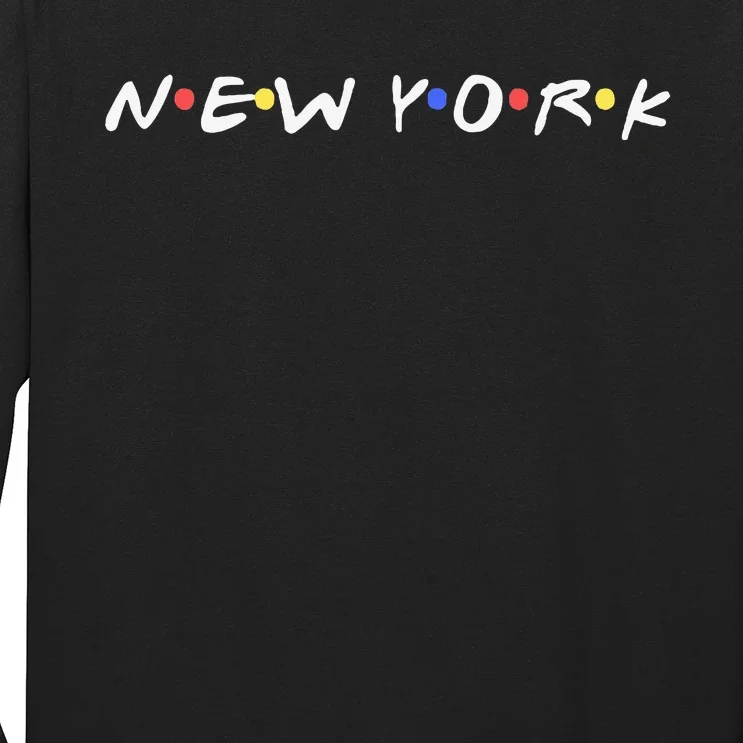 New York City Ny City Nyc Ny State Retro Style Long Sleeve Shirt