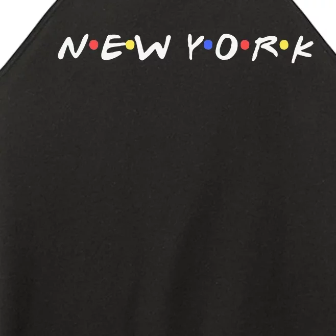 New York City Ny City Nyc Ny State Retro Style Women’s Perfect Tri Rocker Tank