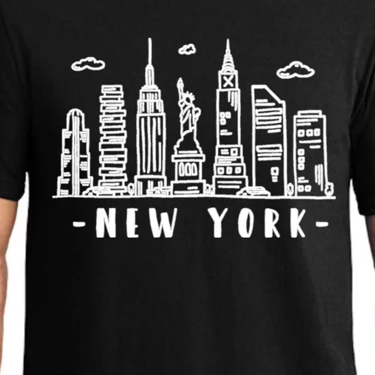 New York City Nyc Ny Skyline Pajama Set