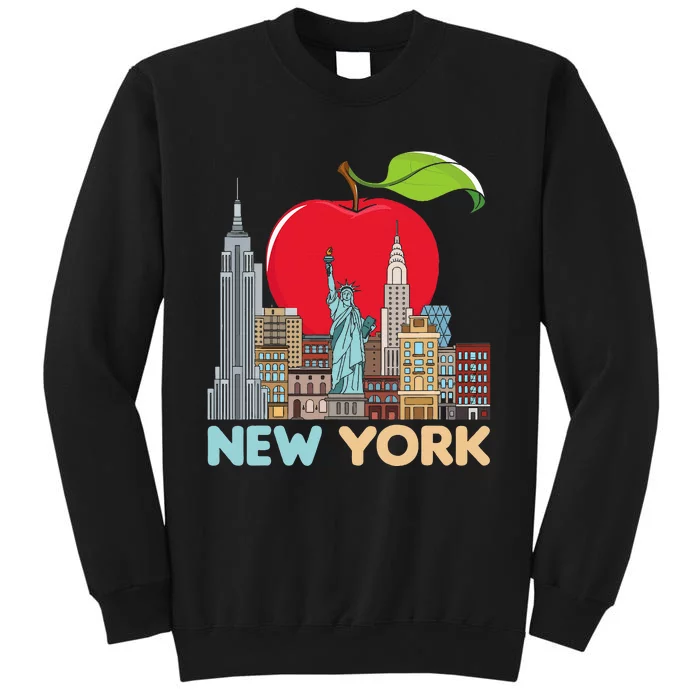 New York City Skyline Gift Big Apple State Souvenir Nyc Sweatshirt