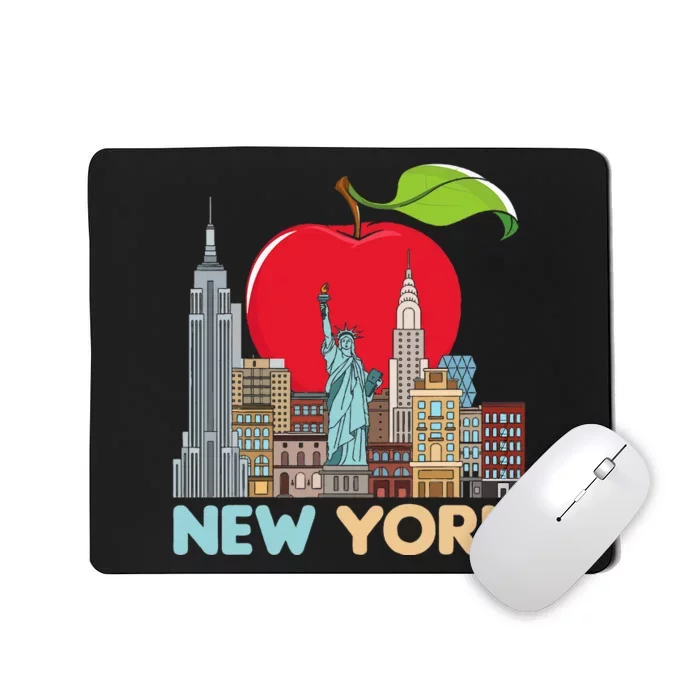 New York City Skyline Gift Big Apple State Souvenir Nyc Mousepad