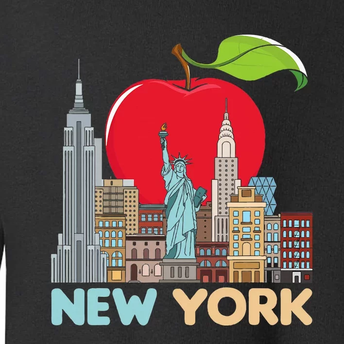 New York City Skyline Gift Big Apple State Souvenir Nyc Toddler Sweatshirt