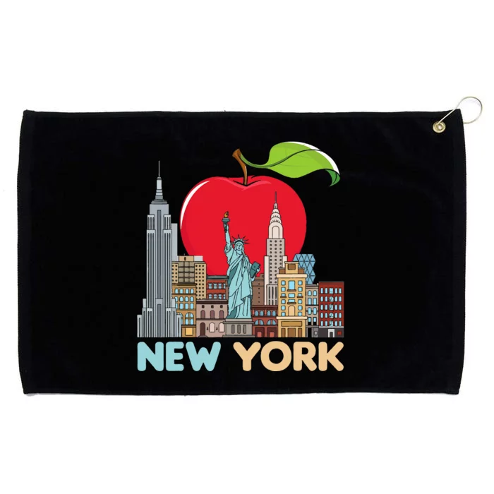 New York City Skyline Gift Big Apple State Souvenir Nyc Grommeted Golf Towel